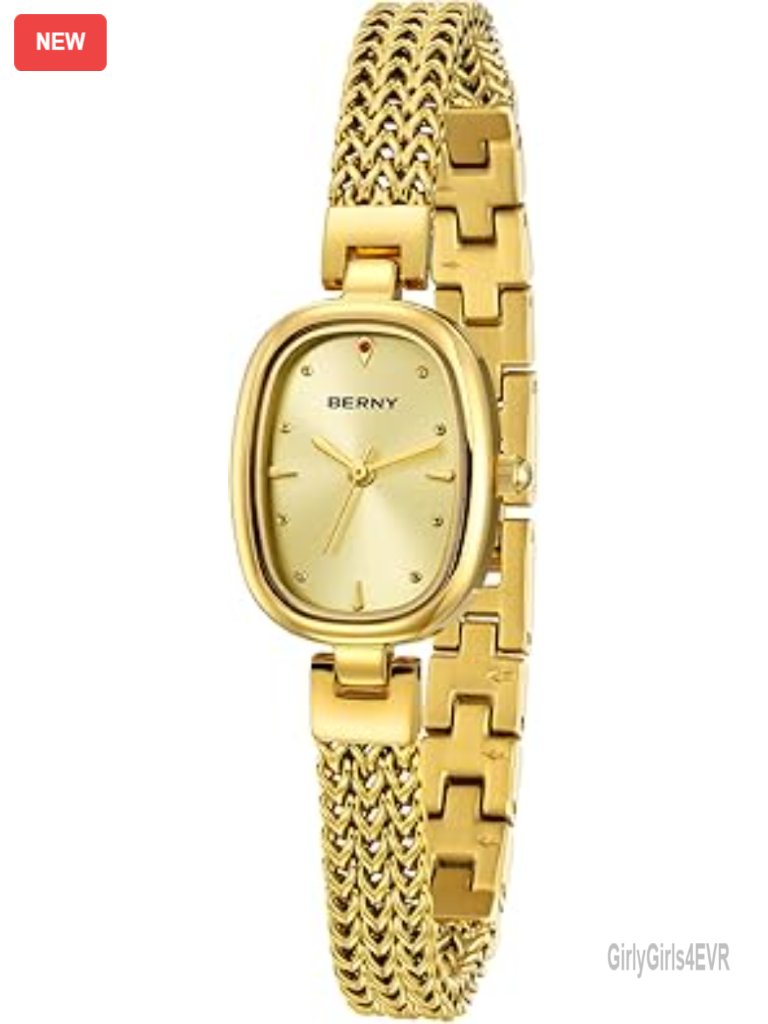 Women's Small Gold Wrist Watch Waterproof Dainty Vintage Analog Quartz